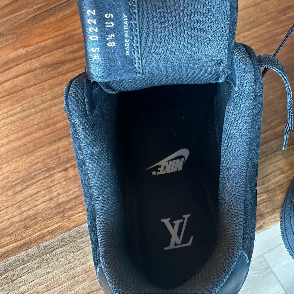 Louis Vuitton x Nike Air Force 1 Black 8.5 - Picture 8 of 16